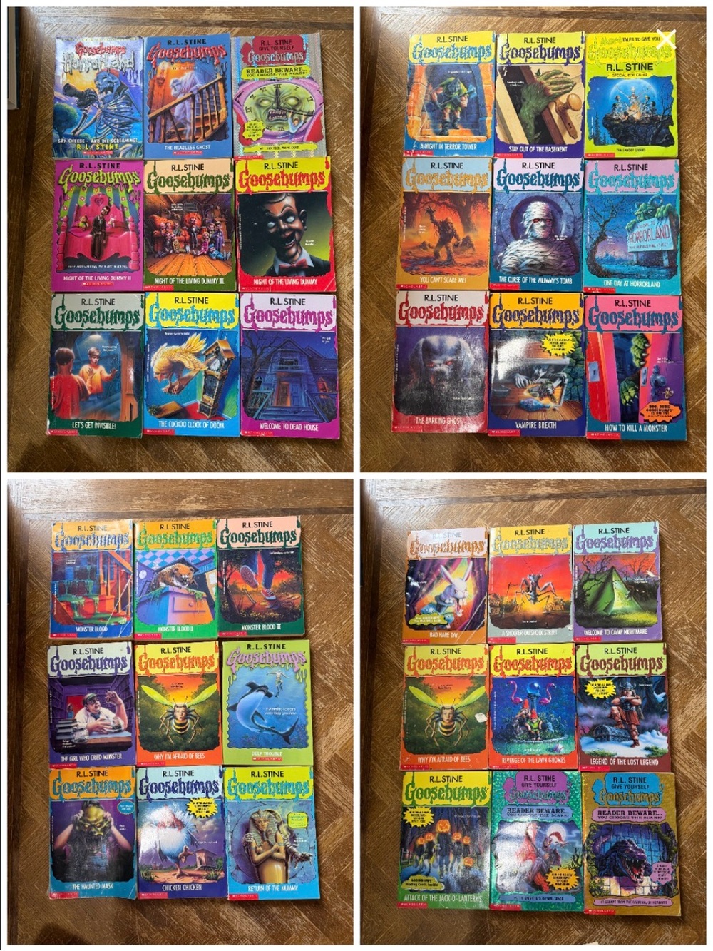 Vintage Goosebumps Books